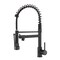 Single Handle Pull Down Sprayer Kitchen Faucet in Brushed Nickel